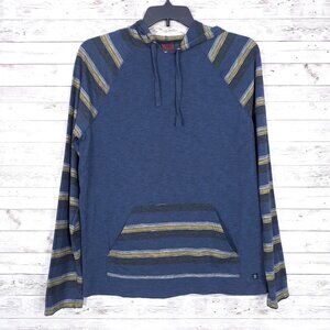 Tony Hawk Lightweight Hoodie L Blue Striped 504A